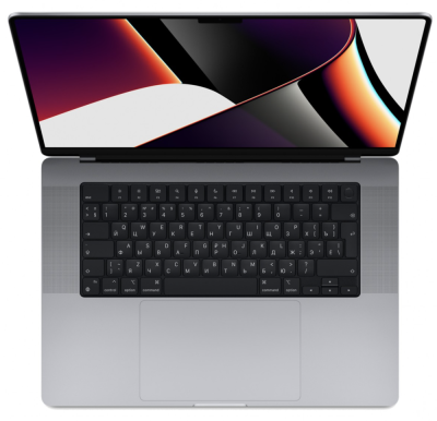 Фото 1 — Apple MacBook Pro 16" (M1 Max 10C CPU, 16C GPU, 2021) 32 ГБ, 1024 ГБ SSD, Серый космос MK1A3
