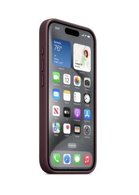Фото 3 — Чехол защитный iPhone 15 Pro FineWoven Case with MagSafe Premium Mulberry