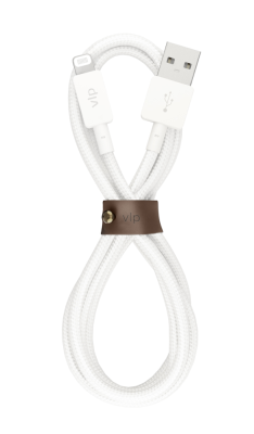 Фото 1 — Кабель "vlp" Nylon Cable USB С - Lightning MFI, 1.2м, белый