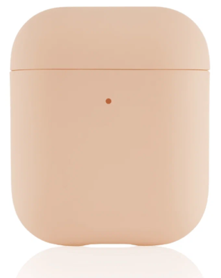 Фото 1 — Чехол силиконовый "vlp" Plastic Case Apple AirPods, светло-розовый