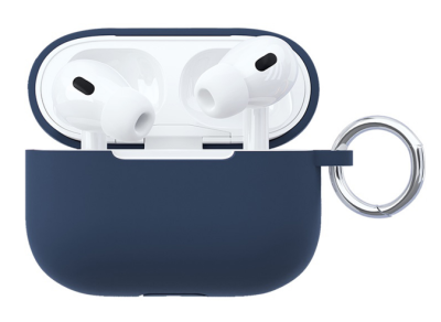Фото 1 — Чехол силиконовый "vlp" Soft Touch Apple AirPods Pro, темно-синий