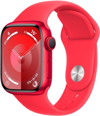 Фото 1 — Apple Watch Series 9 45 мм RED (product), спортивный ремешок
