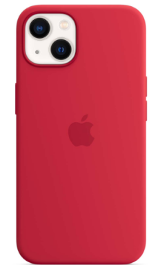 Фото 1 — Чехол защитный iPhone 13 Silicone Case красный (Copy)